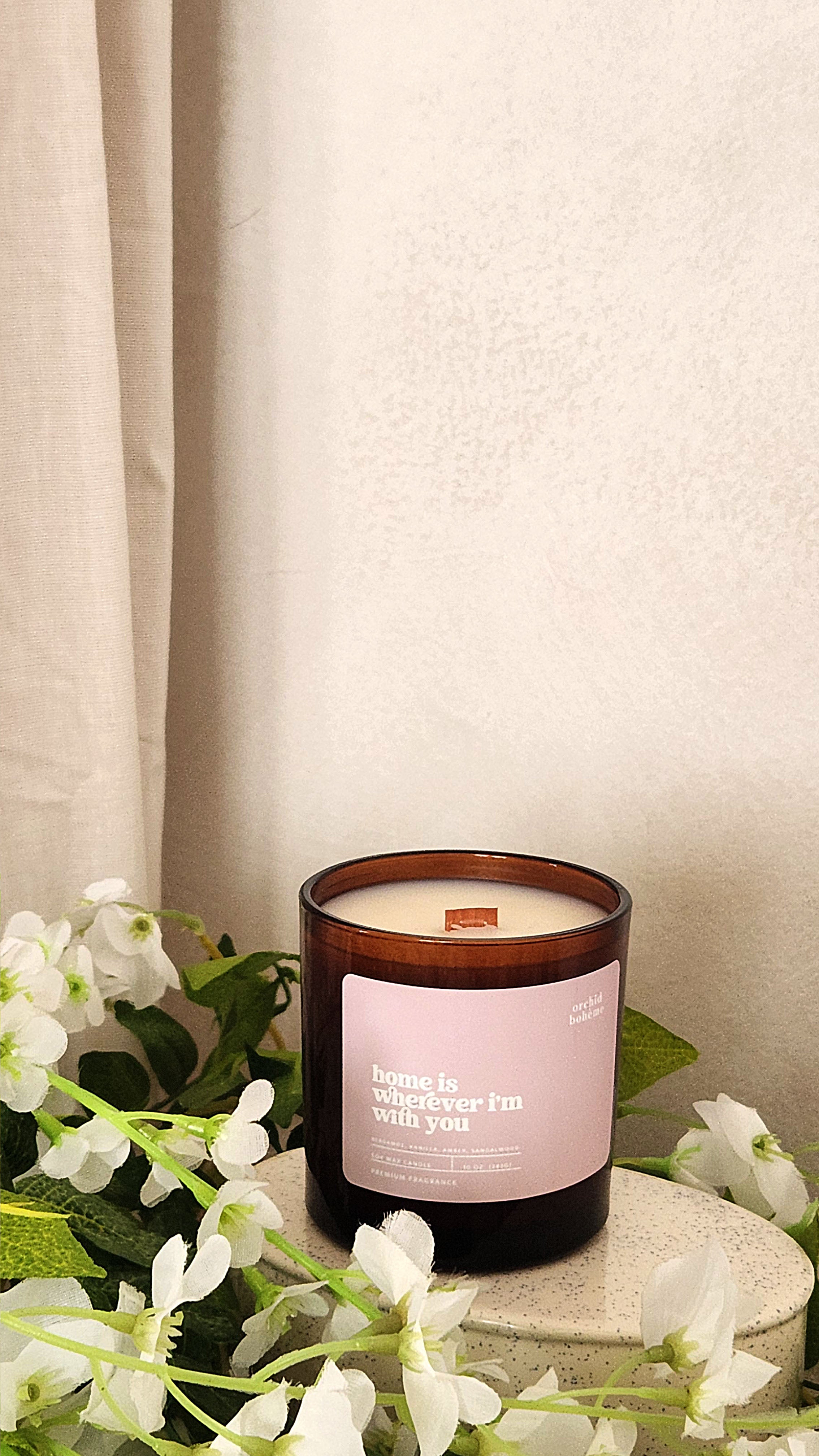 Home is wherever I'm with you Scented Candle