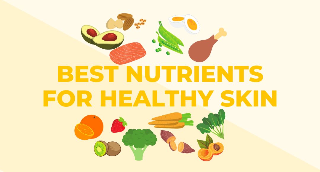 Best Nutrients for Healthy Skin Infographic