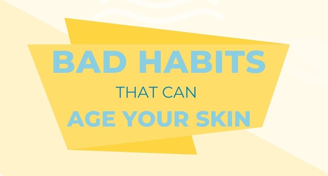 bad habits that can age your skin infographic