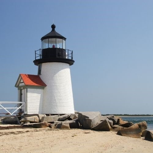 Brandt Point Lighthouse on Nantucket Island