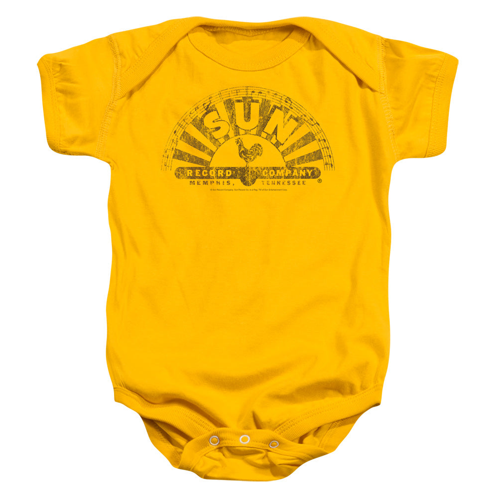 Sun Records Worn Logo Infant Snapsuit – Rocker Merch