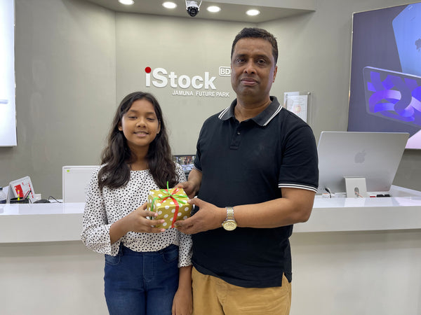 receiving the gift from iStock BD