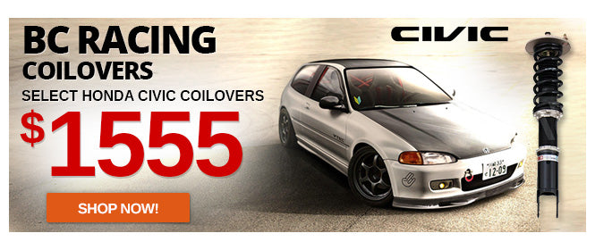 BC Racing BR Series Coilovers Honda Civic Lowest Price