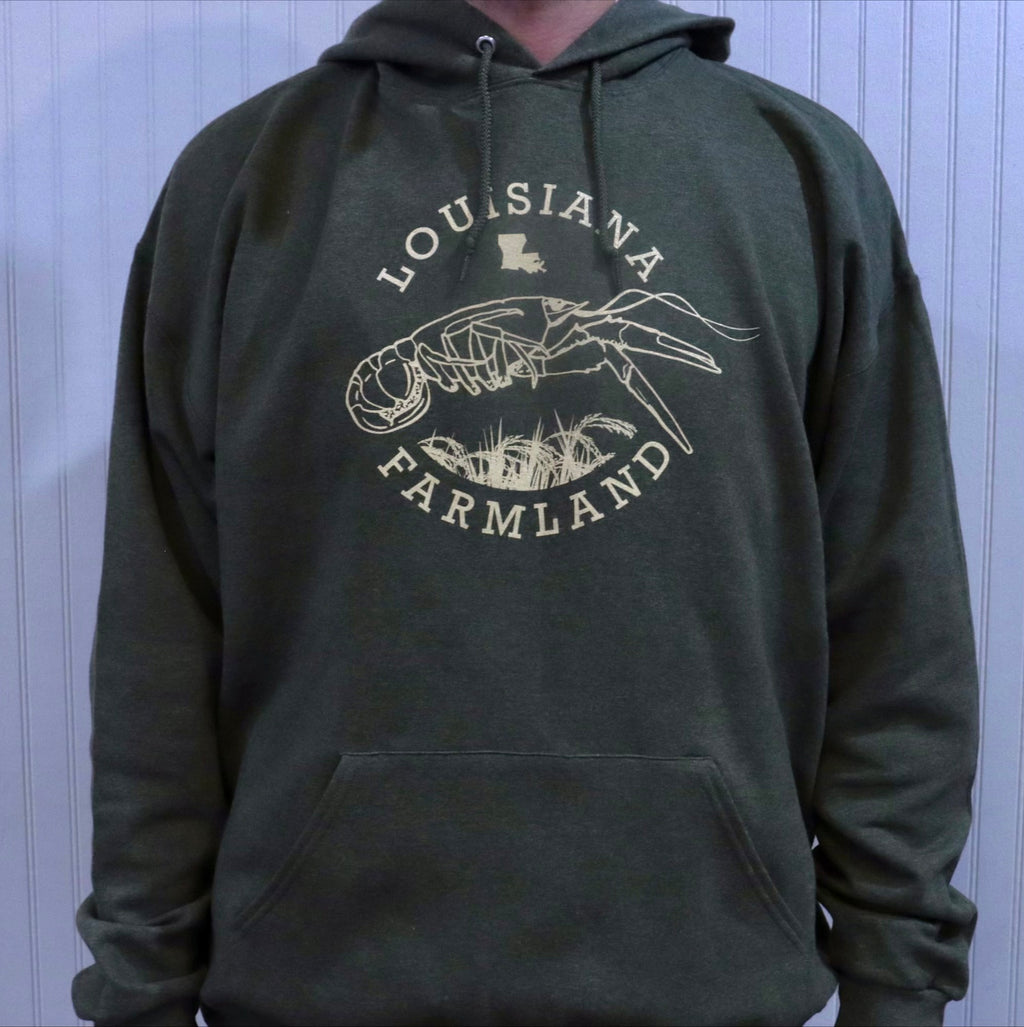 black louisiana hoodie