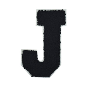 Letter Varsity Alphabets A to Z Black 2.5 Inch