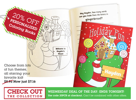 Deal of the Day - 20% off Coloring Books Sale
