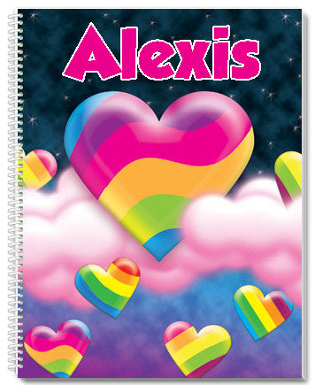 Personalized Sketchbooks for Kids Tagged Heart Garden Sketchbook -  frecklebox