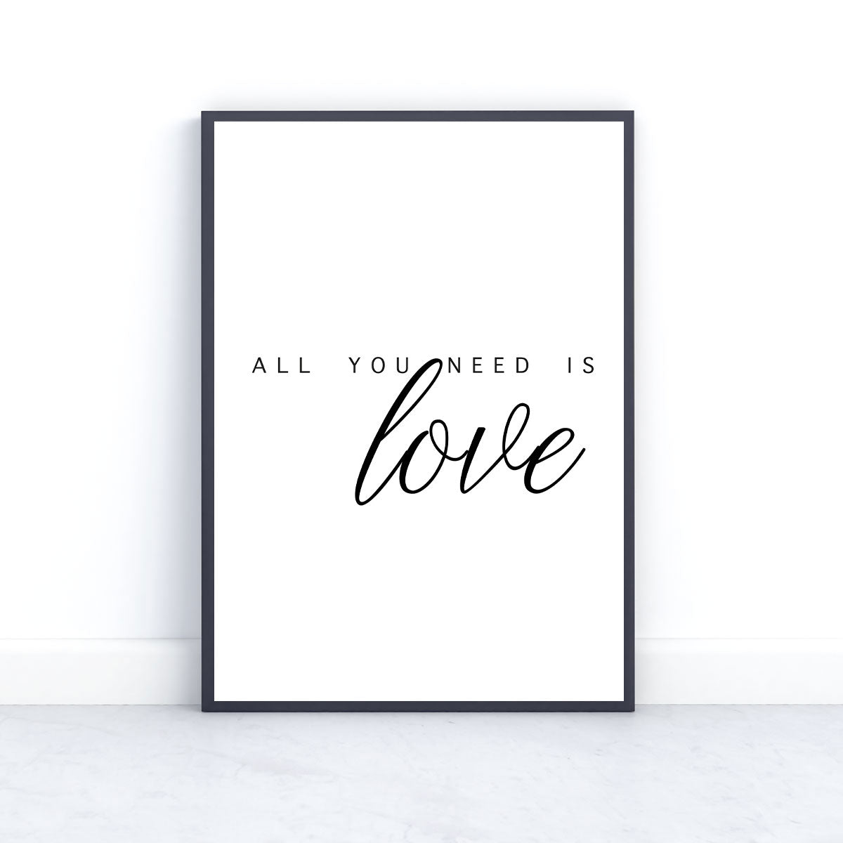Poster "All you need is love"