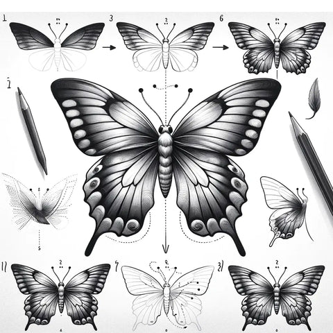 comment-dessiner-un-papillon-simple