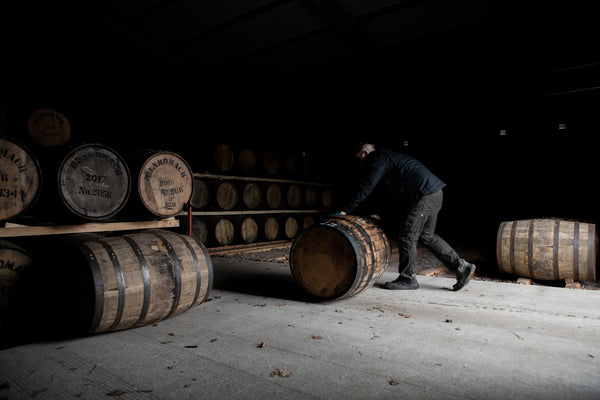 Benromach distillery, cask rolling | Abbey Whisky Online