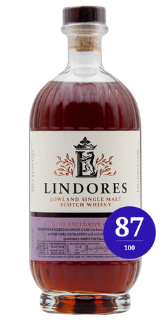 Lindores Abbey - Abbey Whisky Single Cask Exclusive, rated 87/100 Whiskynotes.be