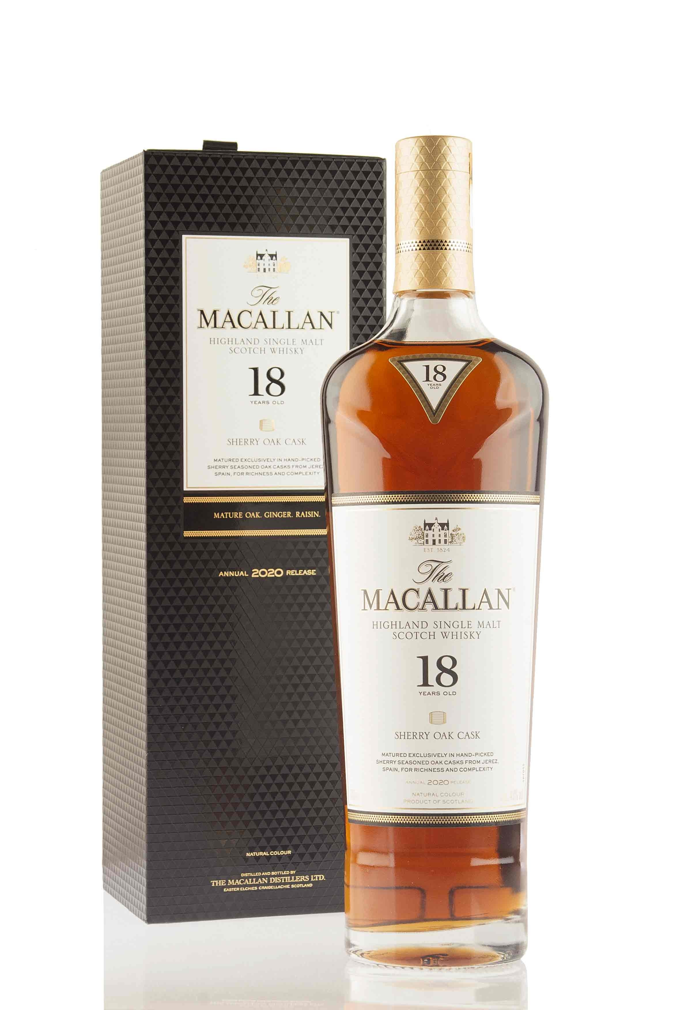 Macallan 18 Year Old Sherry Oak 2020 Release Abbey Whisky