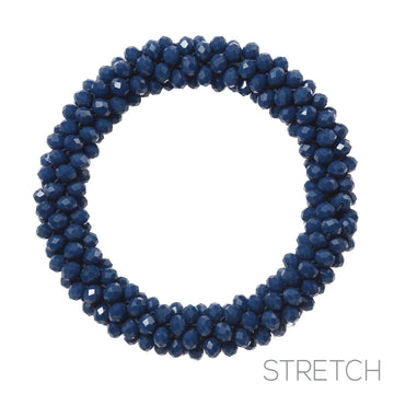 Cayla Stretch Bracelet - Navy