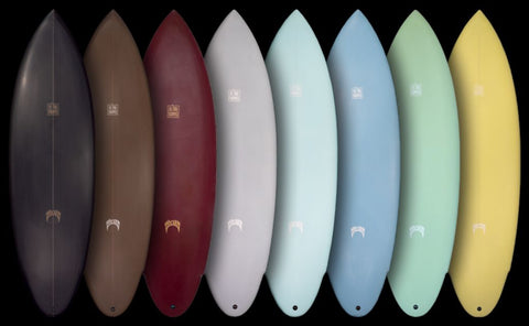 Retro tripper surfboard colors