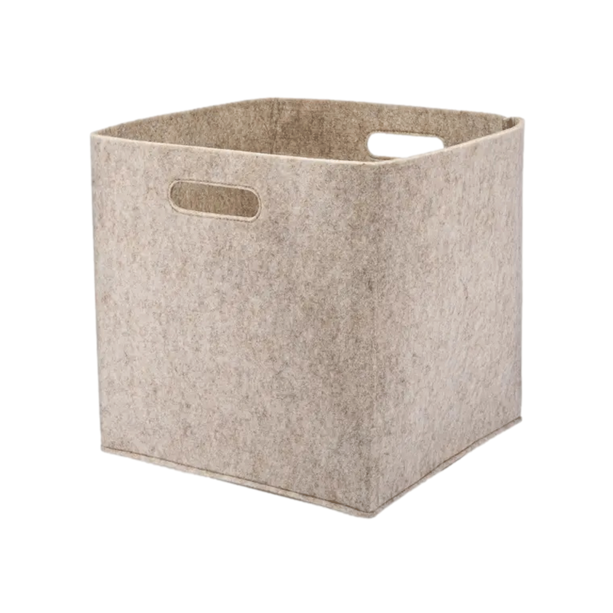 Felt Cube Storage Bin in Gray – Mayker Interiors