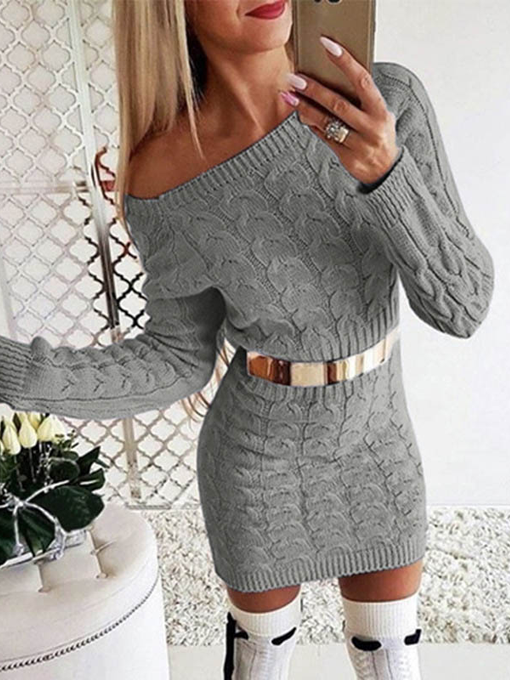 Kaia Warm Knit Sweater Dress - 2 Love One