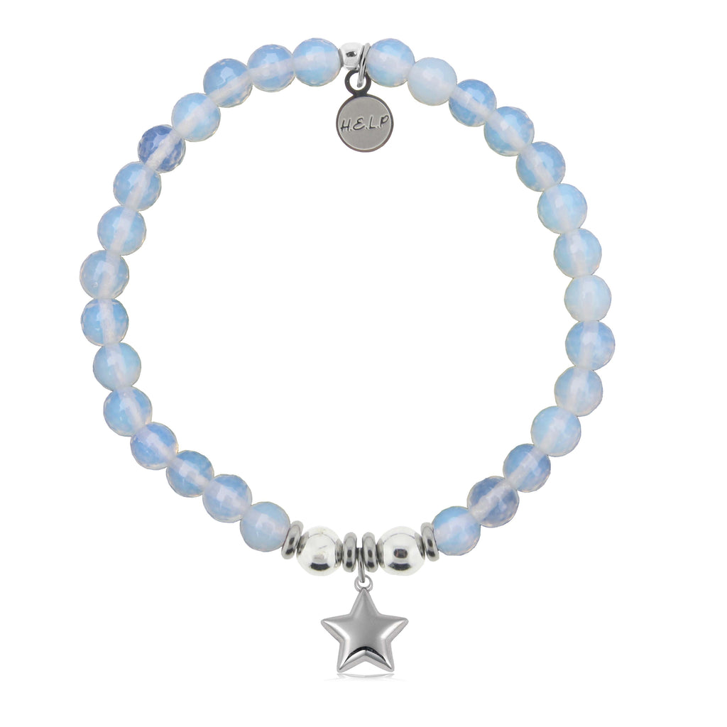 Star Charm with Howlite Charity Bracelet