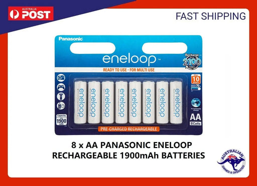 Eneloop Panasonic AAA New 2100 Cycle Rechargeable Batteries 8pac. 