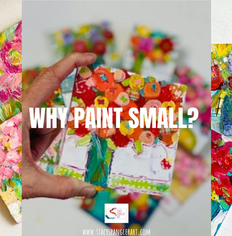 painting small floral online course with Stacy Spangler Art