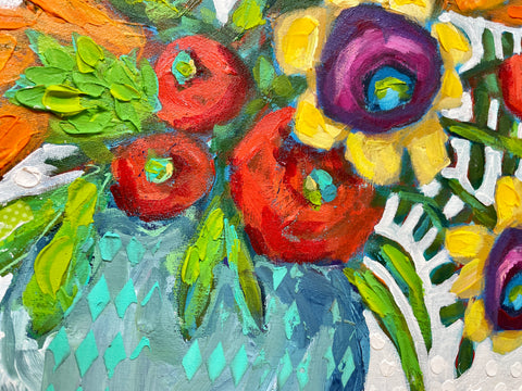 How to get thick texture with acrylic paint – Stacy Spangler Art