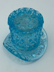 glass snowman hat