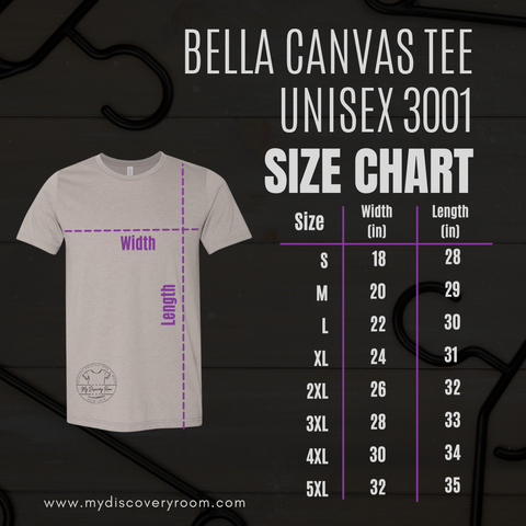 Balla Canvas 3001 size chart