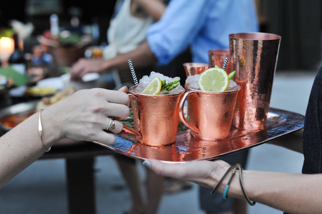 Copper Moscow Mule Mug, Copper Handle