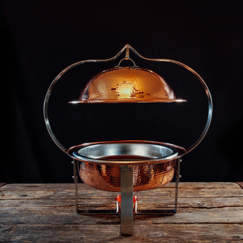 Byzantium Round Dome Copper Chafing Dishes