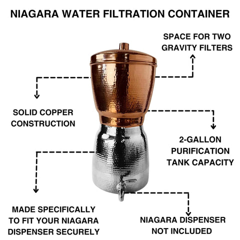 Specs of Copper Water Filtration Vessel