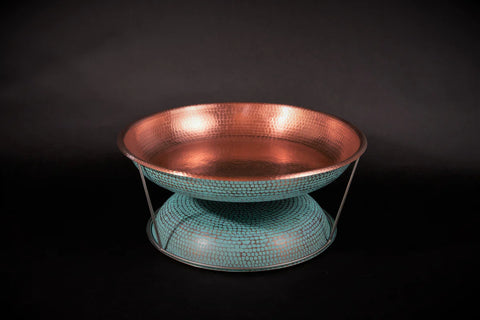 Hammered Copper Tableware Holiday Entertaining