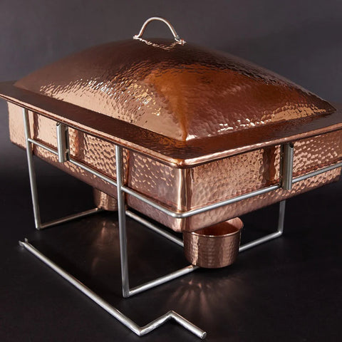 Syracuse Rectangular Copper Chafing Dishes