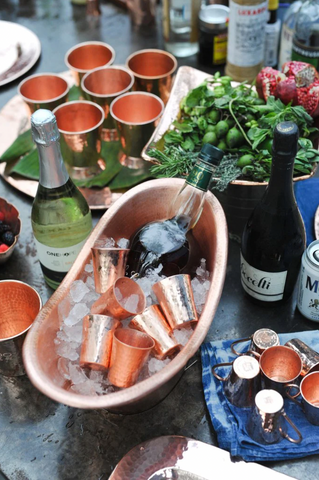 Copper Ice Bucket For Entertaining
