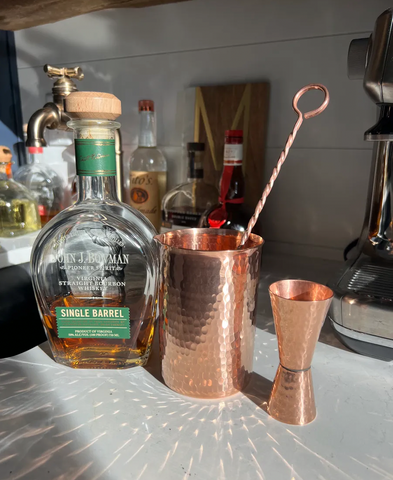 Copper cocktail glasses