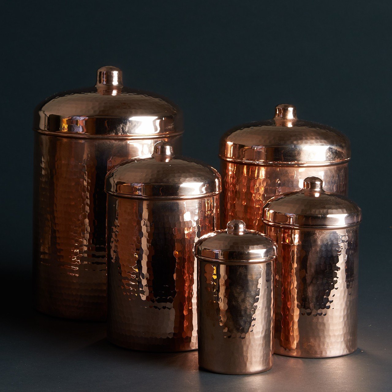 Ashby Copper Black Metal Canister, Assorted Set of 4 - Walmart.com