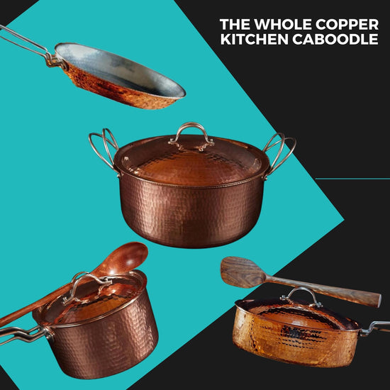 Sertodo Copper Copper Dutch Oven, 12 Quart