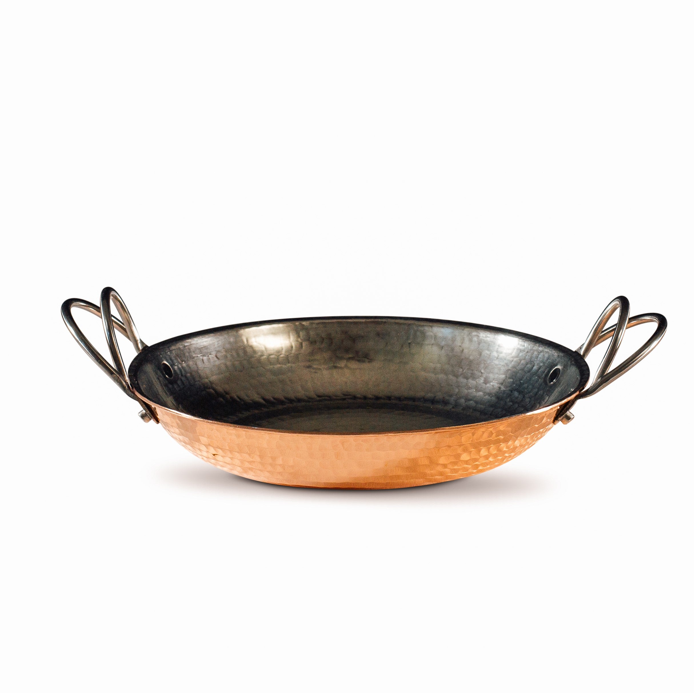 Small pan Mumbai 0.25 L hammered stainless steel copper look