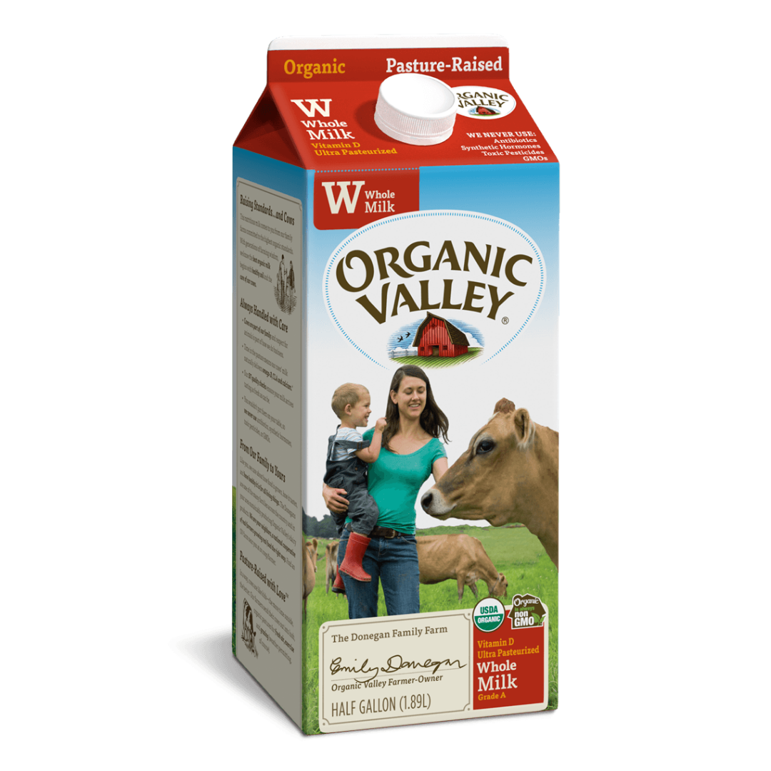 Organic Valley Whole Milk – 1/2 Gallon – Idonutbe