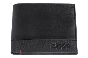 Zippo │ Bi-Fold Leather Wallet Black