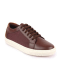 Men Brown Outdoor Classic Lace Up Sneakers Shoes