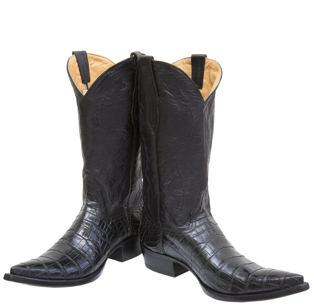 Colby Caiman Tobacco Exotic Boot - R Soles