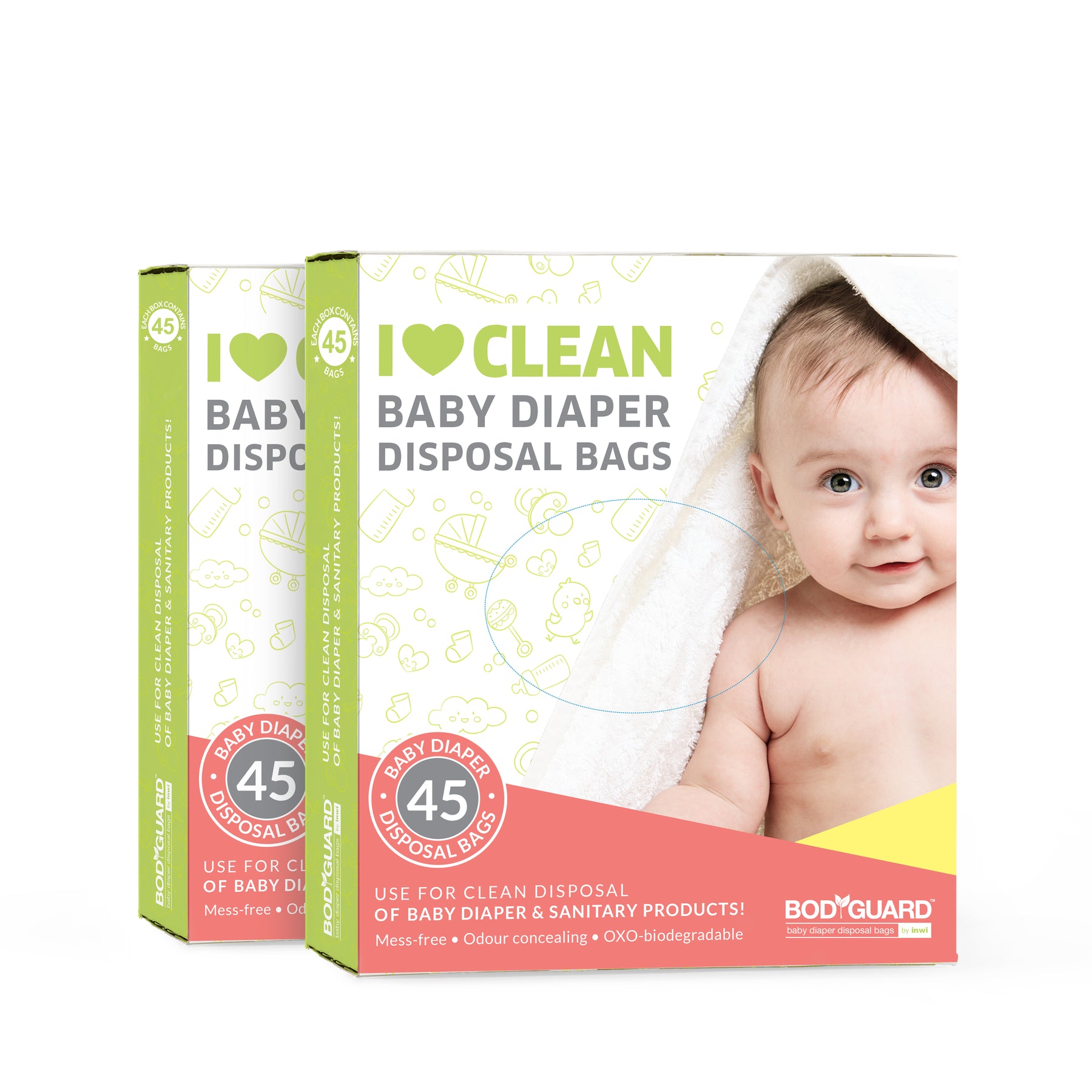 BodyGuard Baby Diaper Disposal Bags-Pack of 15 Bags, Piece of 1 price in  Saudi Arabia | Amazon Saudi Arabia | supermarket kanbkam