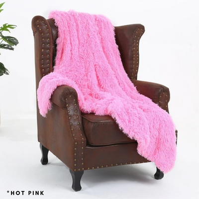 hot pink throw, soft throw blanket