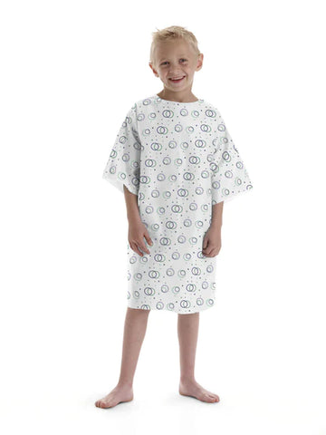 Straight Back Tie Patient Gowns Print by Medline