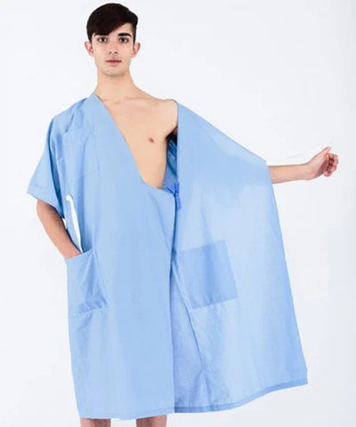 50100 - Men's Antimicrobial Open Back Hospital Gowns | Ashley's Adaptive  Apparel