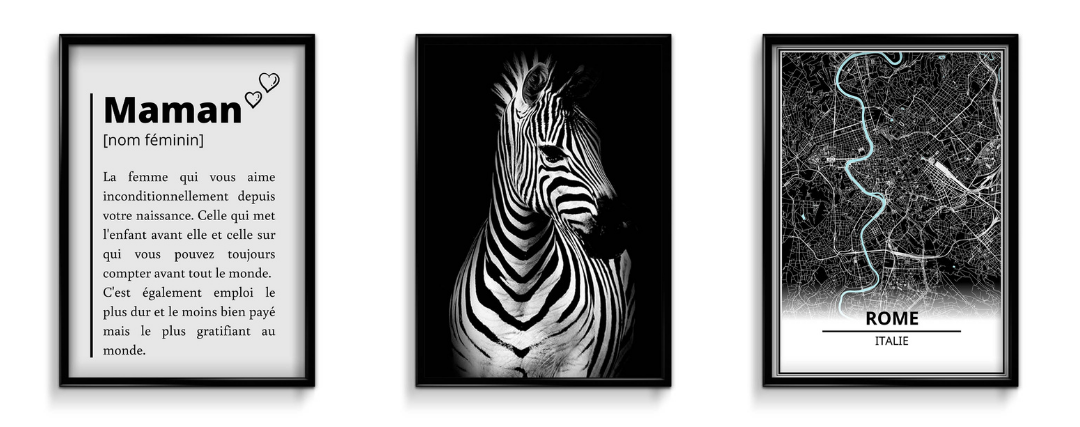 Photos en noir et blanc : comment choisir la couleur du cadre ?