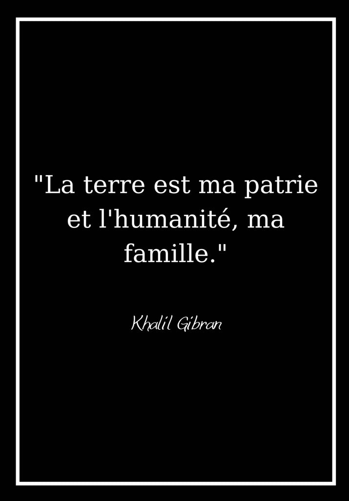 Affiche Khalil Gibran Citation Affichea