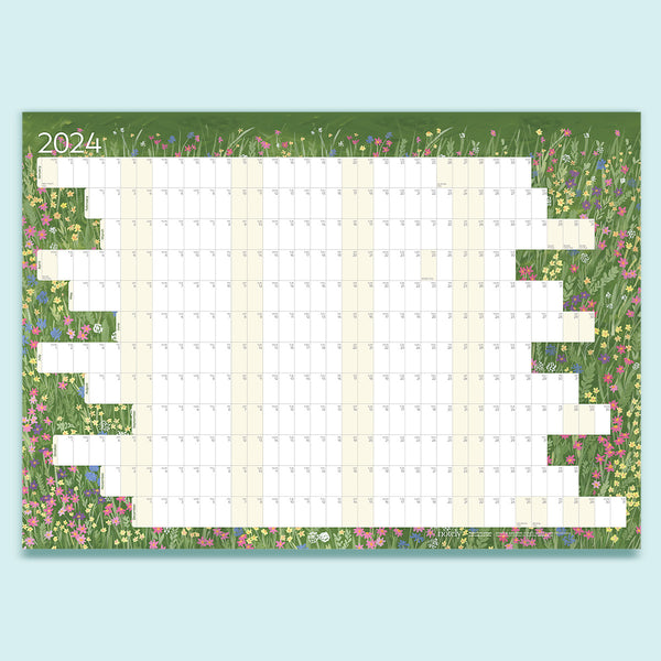 Notely 2024 wall planner in A1 landscape size