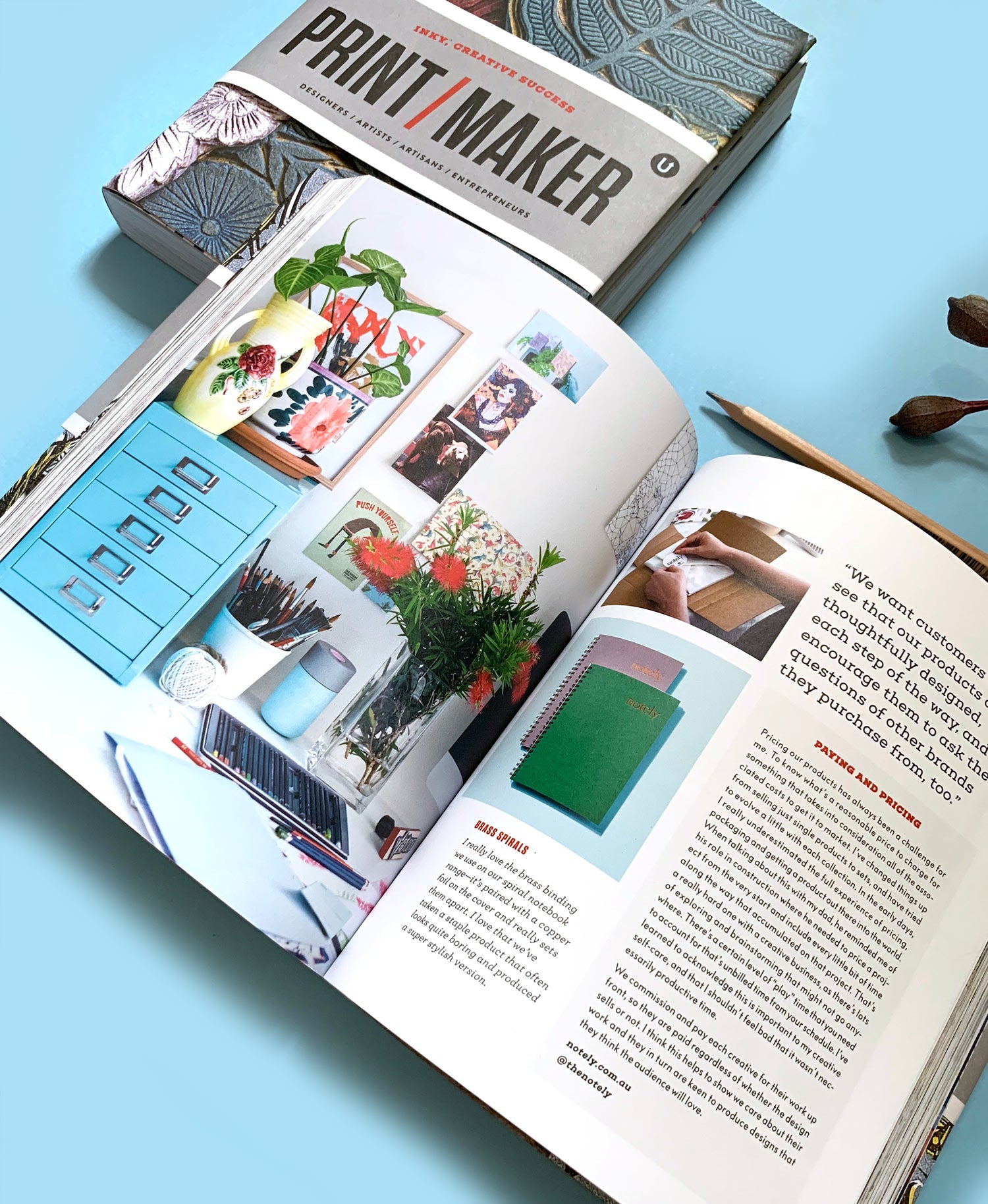 Notely interview in Print / Maker Book