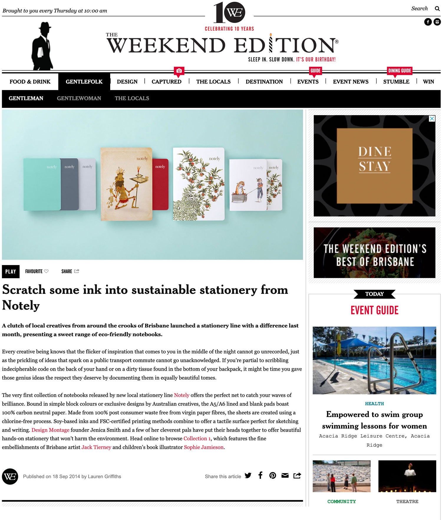 Notely featured on The Weekend Edition