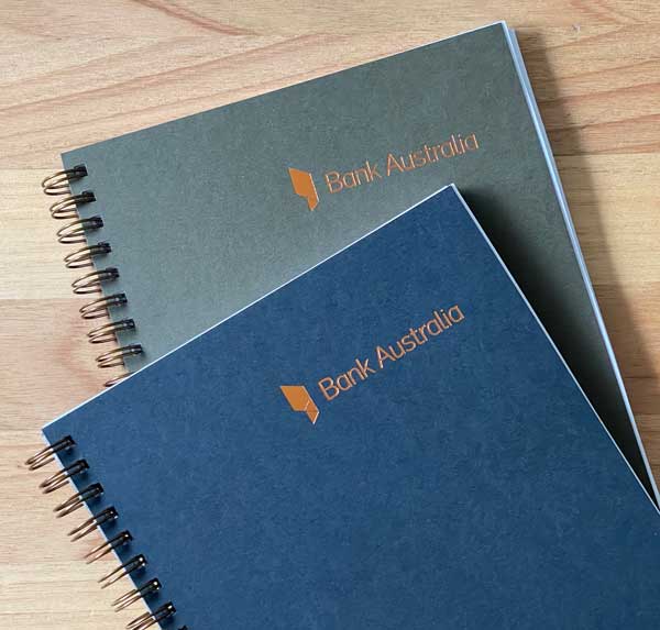 Corporate notebooks by Notely for Bank Australia